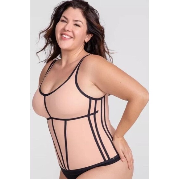HoneyLove Boldness corset Rose Black Women’s Size 1X Body Contour Sculpting NWT - Picture 3 of 11